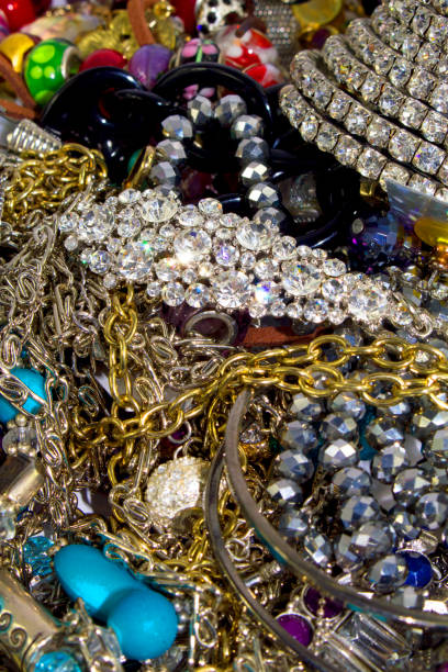 istock Mixed Collection of Jewelry Background Image 824185444