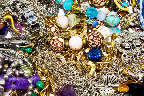 istock Mixed Collection of Jewelry Background Image 824185784