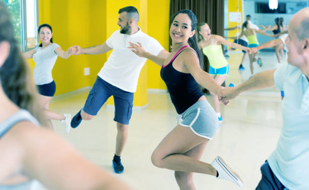 istock People dancing rock-and-roll in the hall 824187446