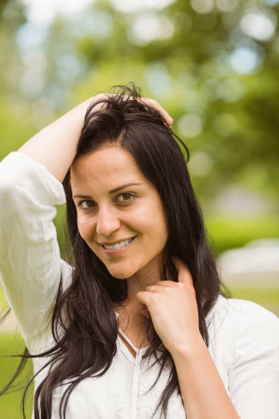 istock Portrait of a smiling brunette posing 824196692