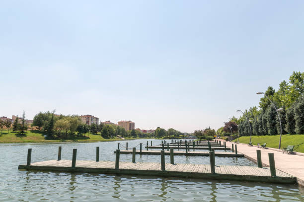 istock Small Wharfs On Kentpark, Eskisehir, Turkey 824197362