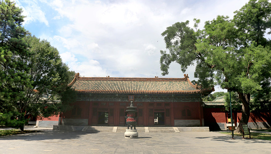 temple in beihai park, Beijing, China