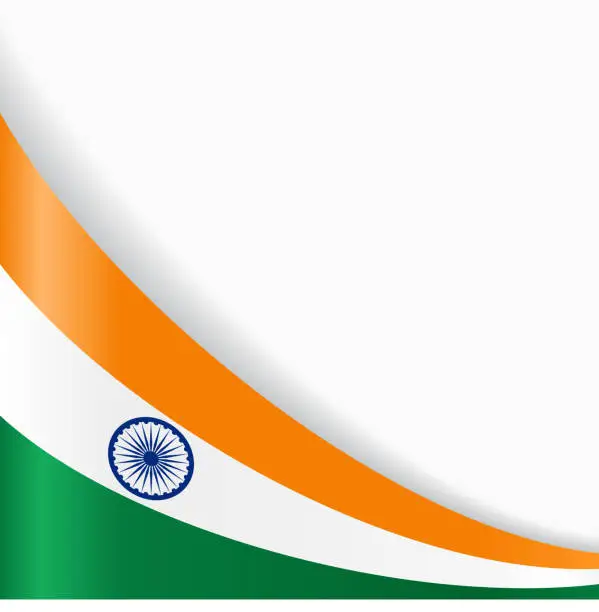 Vector illustration of Indian flag background. Vector illustration.