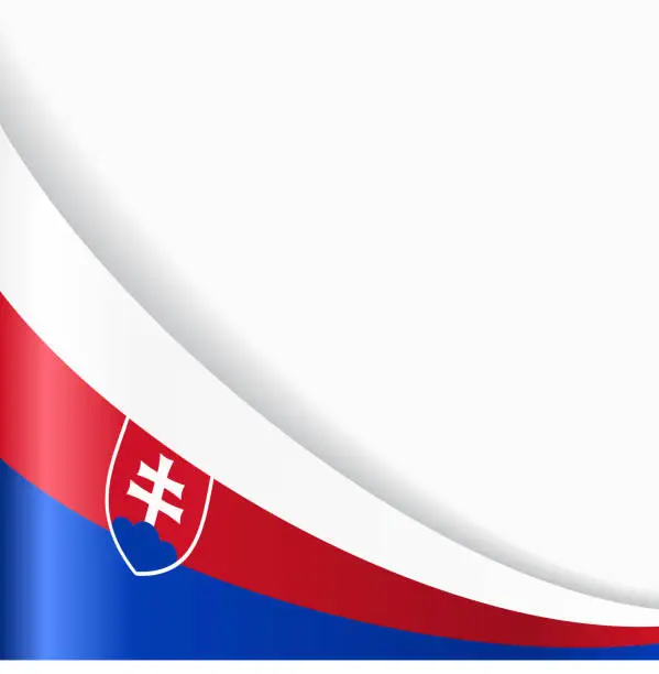 Vector illustration of Slovak flag background. Vector illustration.