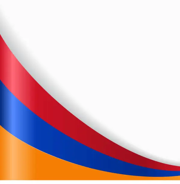 Vector illustration of Armenian flag background. Vector illustration.