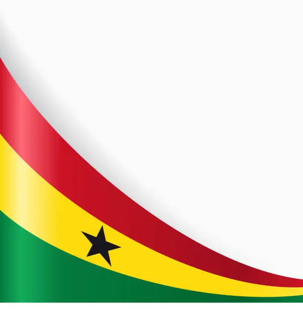 Vector illustration of Ghanayan flag background. Vector illustration.