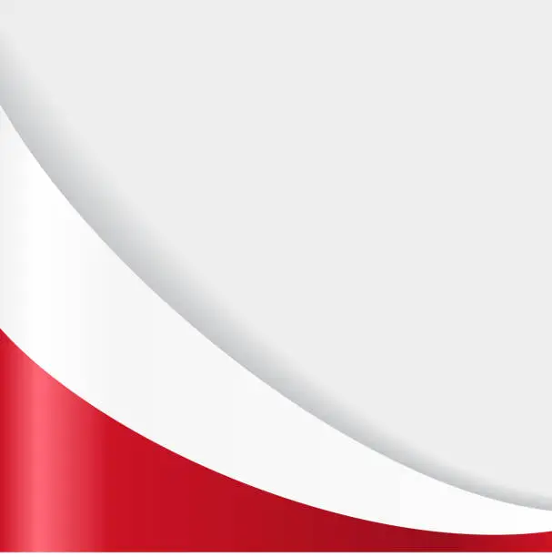 Vector illustration of Polish flag background. Vector illustration.
