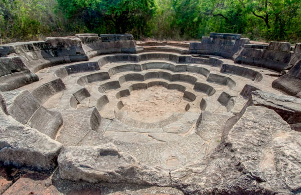 istock Polonnaruwa Ancient Stone Lotus Pond 824208744