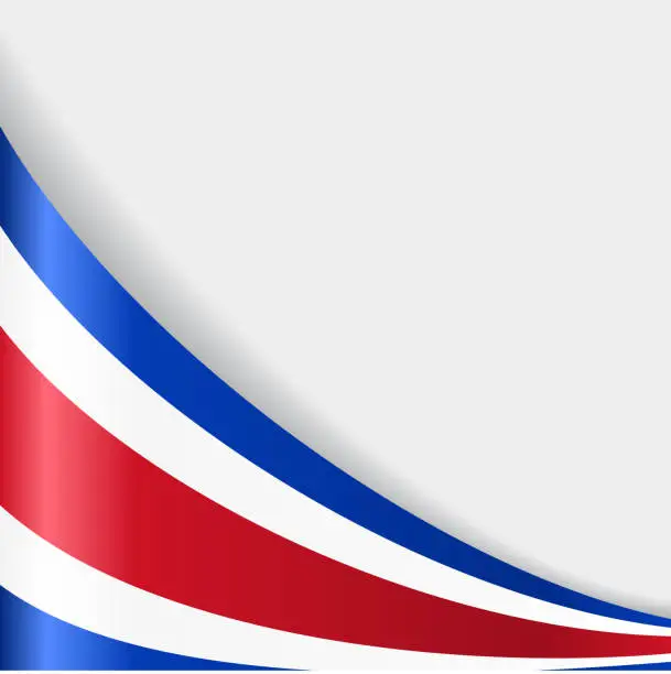Vector illustration of Costa Rican flag background. Vector illustration.