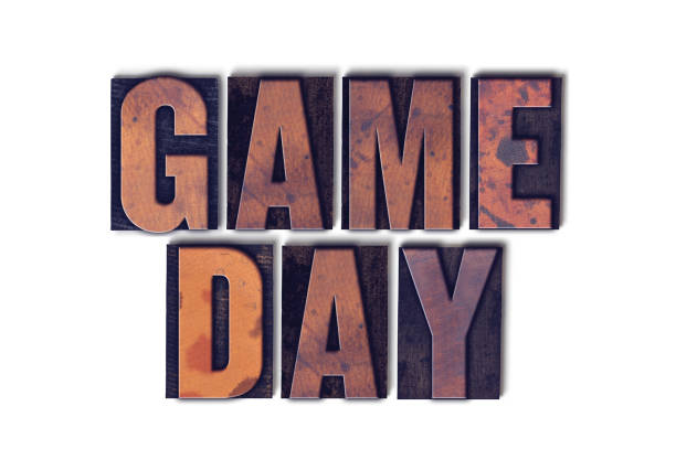 istock Game Day Concept Isolated Letterpress Word 824220420