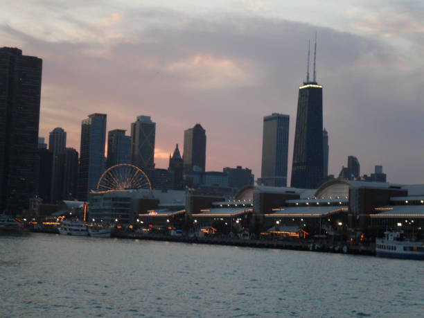istock Navy Pier and near north side 824220784