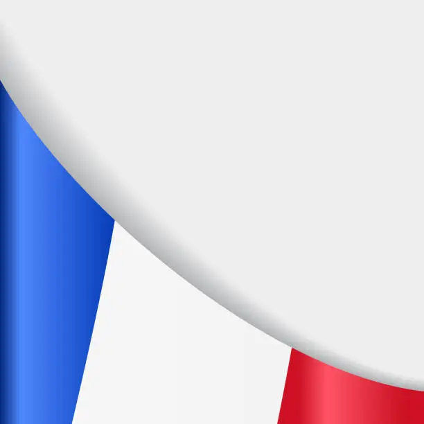 Vector illustration of French flag background. Vector illustration.