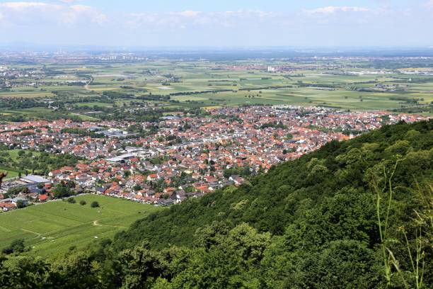 istock Overlook from the Forest of Odes (Odenwald) on Schriesheim (Baden-Wurttemberg, Germany) 824223402
