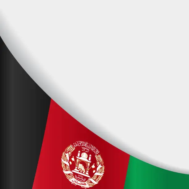 Vector illustration of Afghanistan flag background. Vector illustration.