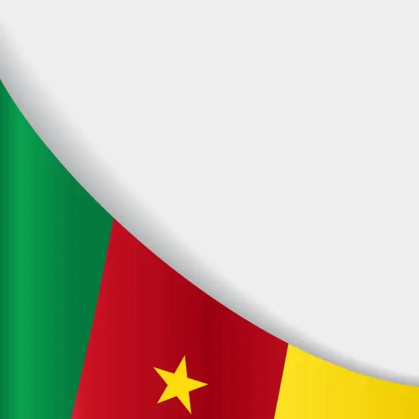 Vector illustration of Cameroon flag background. Vector illustration.