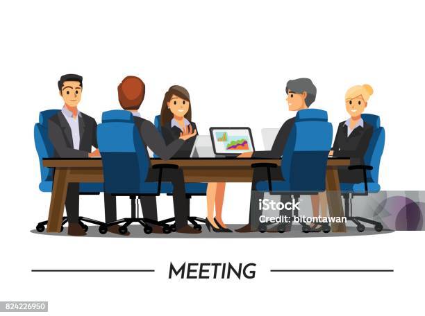 Business People Teamwork Vector Illustration Cartoon Character Stock Illustration - Download Image Now