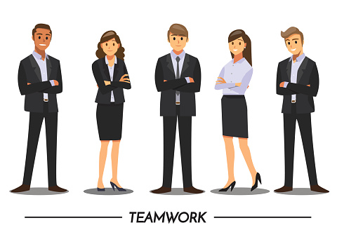 Business People Teamwork Vector Illustration Cartoon Character Stock  Illustration - Download Image Now - iStock
