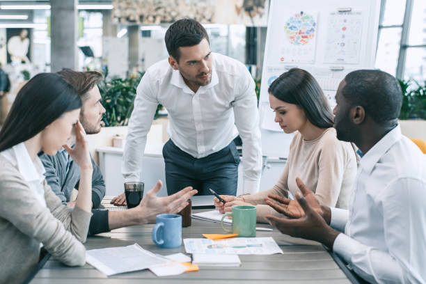 istock Group of people business meeting team work concept 824227568
