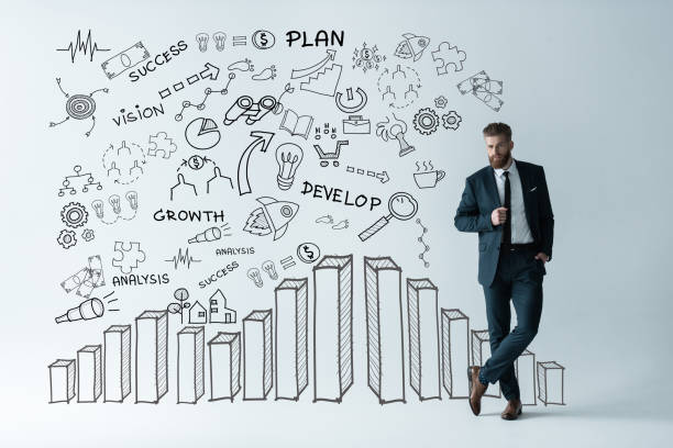 istock Stylish bearded businessman 824232084