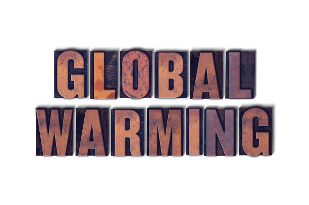 istock Global Warming Concept Isolated Letterpress Word 824235782