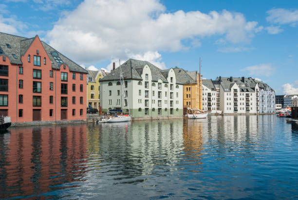istock Architecture in art nouveau style in Alesund 824257854