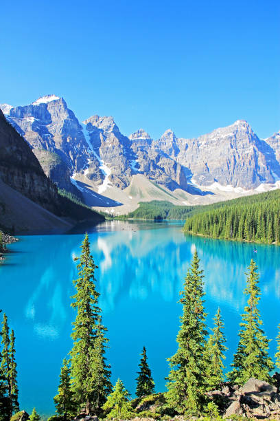 istock Moraine lake, summer 2017 824258238