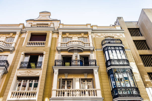 istock Building with beautiful balconies in Valladolid, Spain 824266742