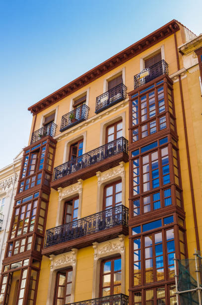 istock Building with beautiful balconies in Valladolid, Spain 824266892
