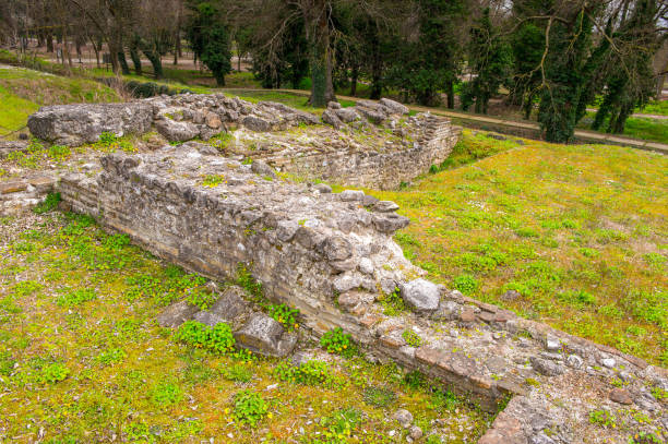 istock Ancient ruins in the Dion Archeological Site in Greece 824278656