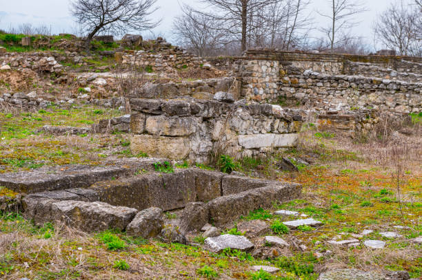 istock Ruins of the Dion Archeological Site in Greece 824283076