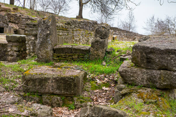 istock Nature and ruins in the Dion Archeological Site in Greece 824286874