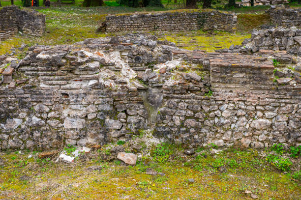 istock Ancient ruins in the Dion Archeological Site in Greece 824286956