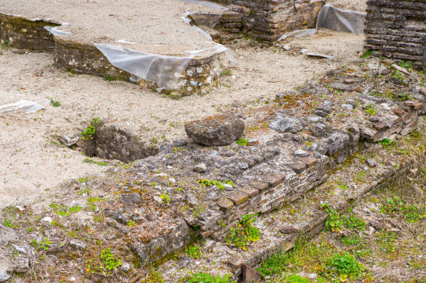 istock Ancient ruins in the Dion Archeological Site in Greece 824286994