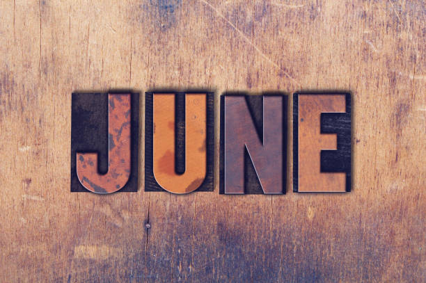 istock June Theme Letterpress Word on Wood Background 824288072
