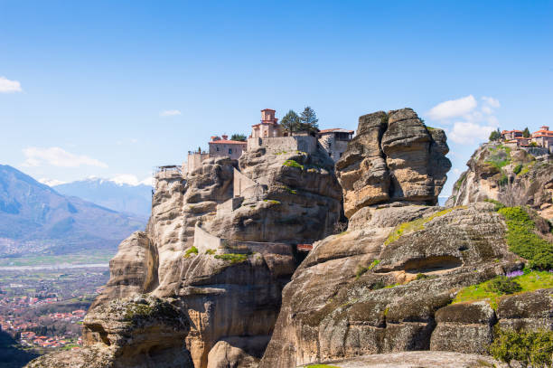 istock Monastery complex in Meteora mountains, Thessaly, Greece.  UNESCO World Heritage List 824290634