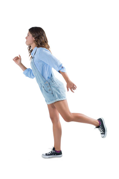 istock Teenage girl posing on white background 824290790