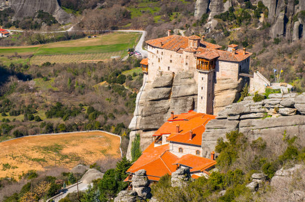 istock Monastery complex in Meteora mountains, Thessaly, Greece.  UNESCO World Heritage List 824291266