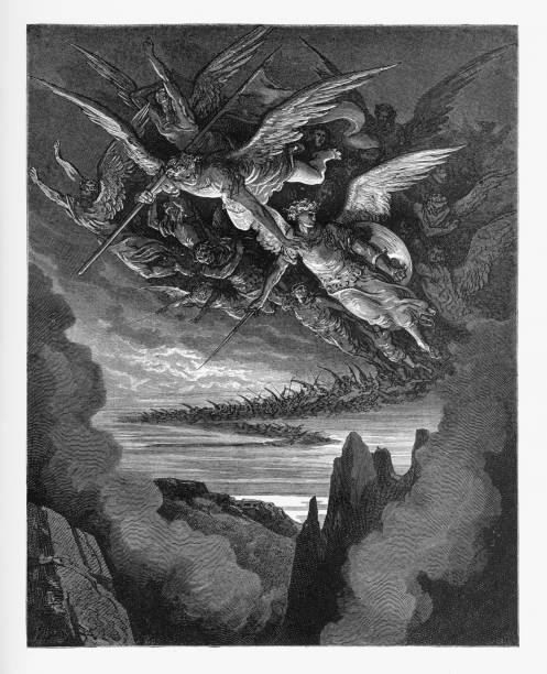 istock So numberless were those had Angels seen Victorian Engraving, 1885 824291298