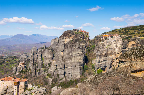 istock Monastery complex in Meteora mountains, Thessaly, Greece.  UNESCO World Heritage List 824291544