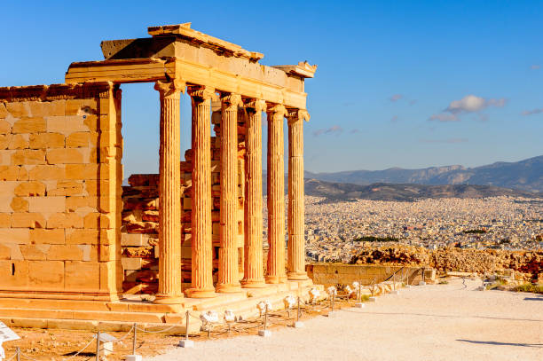 エレクテ、エレクテ イオン、アテナとポセイドンに捧げられたギリシャの寺院。アテネのアクロポリス。ユネスコ世界 hetiage サイト。 - 16711 ストックフォトと画像