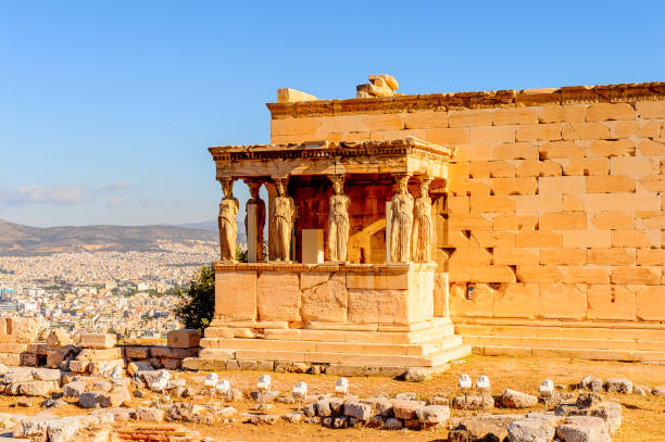 istock Erechtheion or Erechtheum, A Greek temple dedicated to both Athena and Poseidon. Acropolis of Athens. UNESCO World Hetiage site. 824297946