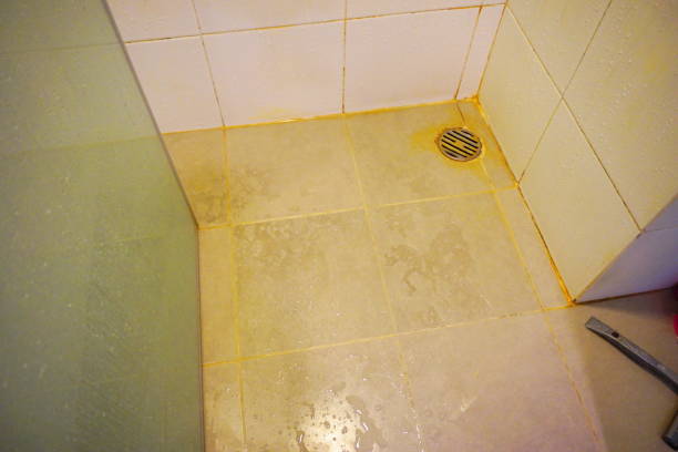 istock Old floor bathroom and Dirty Toilet 824298074
