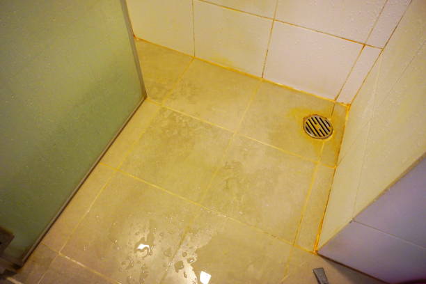 istock Old floor bathroom and Dirty Toilet 824298170