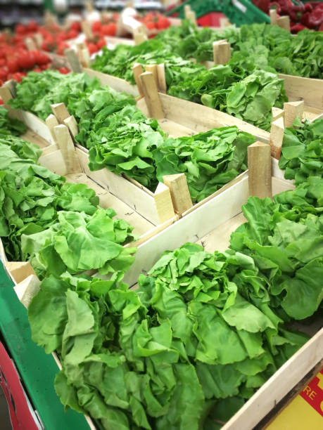istock Lettuces at supermarket 824313526