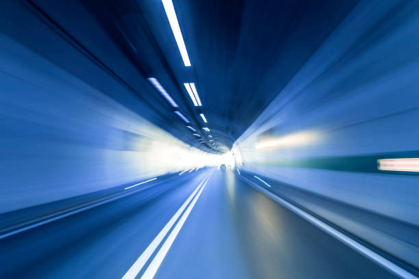 istock Road in an underground tunnel 824319846