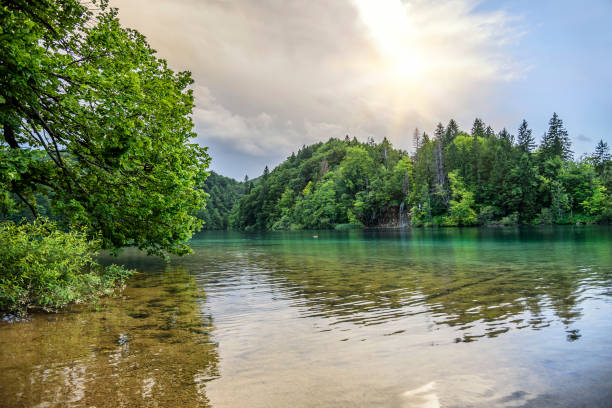 istock Plitvice Lakes in the evening 824324986