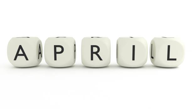 istock Names of the months written on dices. 824328008