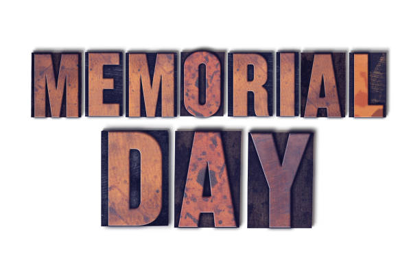 istock Memorial Day Concept Isolated Letterpress Word 824328234