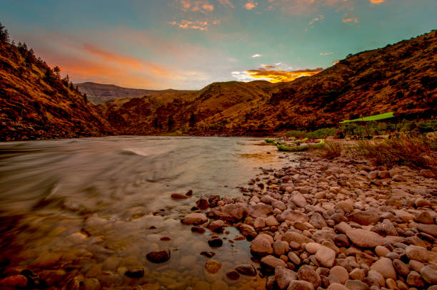 istock Boat Camp,Lower Salmon River, Idaho 824333590