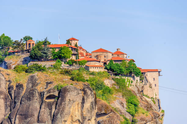 istock Monastery complex in Meteora mountains, Thessaly, Greece. UNESCO World Heritage 824333912